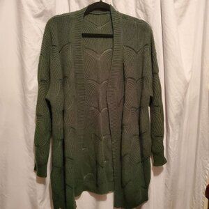 Patterned Green Cardigan